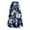 Navy, variant on Karight Floral Maxi Skirt for Women Summer Comfy Tiered Elastic High Waisted Skirts Vacation A-Line Flowy Swing Long Skirts