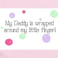 thumbnail image 2 of CafePress - Daddy Wrapped Around My Finger Infant Creeper - Baby Light Bodysuit, Size Newborn - 24 Months, 2 of 4