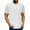 White, variant on Men's Casual Short Sleeve Crew Neck T-Shirt with Texture, Solid Color, Elastic and Breathable Polyester Spandex Blend for Spring and Summer Men T-Shirts Casual Workout Tops