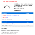 thumbnail image 2 of HVAC Blower Motor Resistor Connector - Compatible with 2005 - 2014 Nissan Armada 5.6L V8 2006 2007 2008 2009 2010 2011 2012 2013, 2 of 2