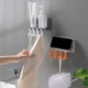 thumbnail image 4 of Colgador montado en la pared para cocina, organizador de ganchos, estante para botellas de condimentos, sin perforaciones, extraíble, soporte Almacenamiento y organización del hogar Gris claro Bewildely HA061172-02B, 4 of 6
