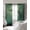 Green, Black, Teal, variant on Foggy Forest Purple Blackout Curtains for Bedroom/Living Room, Thermal Insulated Kitchen Curtains, Spooky Branch Tree Crow Bird Moon Grommet Darkening Window Treatment Drapes 27.5"x39"x2