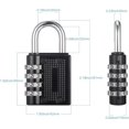 thumbnail image 2 of 4Pcs Combination Padlock, Heavy Duty Metal Code Padlock, Water and Rust Resistant Code Padlock, Combination Lock for Suitcase, Outdoor Door, Locker (B, 2 of 5