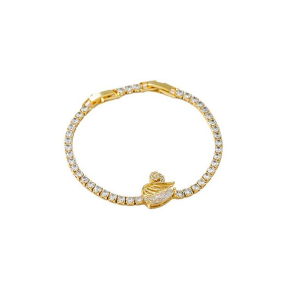 De gama alta de acero inoxidable pulsera de la mujer no se desvanece la moda de gama alta versátil ir al trabajo pulsera abierta