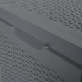 thumbnail image 5 of vidaXL Garden Storage Box Grey PP Rattan 90 L, 5 of 5
