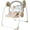 Khaki, variant on Vikua Portable Foldable Electric Baby Swing for Infants 0-9 Months, 6 Adjustable Speeds & Soothing Music with Timer, Safe Newborn Swing Chair for Girls, Blush Pink
