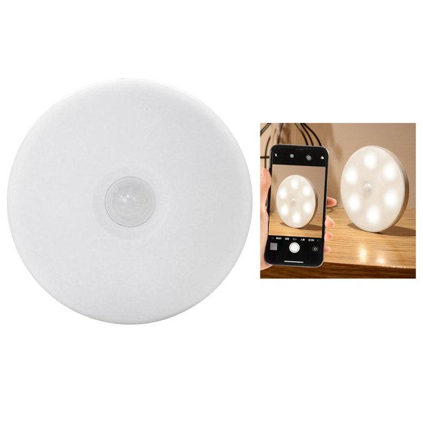 Luces LED para Armario, Luz con Sensor de Movimiento Inalámbrico, Luz Recargable Por USB, Iluminación Segura para debajo Del Armario, Mostrador, Cocin Opción 3 Luz cálida Yinane luces del sensor de movimiento