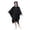 Black, variant on Heavy Duty Stormproof Reusable Rain Jacket, Thickened Portable Raincoat, Adult Waterproof Outerwear For Mountaineering Hiking Camping Travel