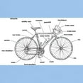 thumbnail image 3 of CafePress - Bicycle Anatomy T Shirt - Men's Classic Graphic T-Shirt, 3 of 4