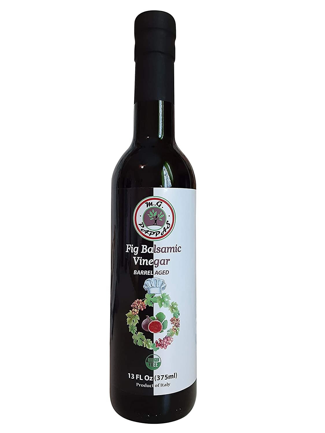 M.G. PAPPAS Fig Balsamic Vinegar Aged Flavored Thick Sweet Barrel Syrup