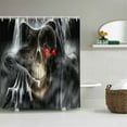 thumbnail image 2 of Vikakiooze Halloween Party Decorations, Lantern Halloween Shower Curtain Bathroom Decoration 72x72in, 2 of 9