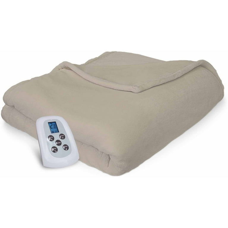 Serta Comfort Plush Heated Blanket with Programable Digital Controller Walmart