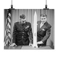 thumbnail image 2 of Print: Redstone Guided Missile W/ Maj. Gen. J.B. Medaris & Dr. Wernher Von, 2 of 4