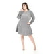 thumbnail image 1 of Vestido glitter con lentejuela Roman Fashion /Tallas Extras, 4222 (Plateado) plateado 36, 1 of 6