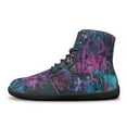 thumbnail image 5 of Wismoutput Graffiti Letter Printed Barefoot Shoes Casual Sports Walking Shoes for Men and Boys Non-Slip Wear-Resistant High-top Sneakers, 5 of 7