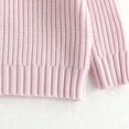 thumbnail image 6 of newwalpole Girls Sweaters Winter Pullover Long Sleeve Knit Sweater Jumper Tops Light Pink for Size 6-12 Months, 6 of 8