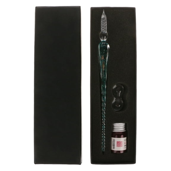 Acahhotxx Dip Pen, Glass Dip Fountain Pen Business Office Supplies Call