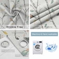 thumbnail image 4 of Vintage Botanical Blackout Curtains for Bedroom/Living Room, Thermal Insulated Kitchen Curtains, Birds Branch Watercolor Leaf Grommet Darkening Window Treatment Drapes 52"x72"x2, 4 of 8
