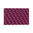 thumbnail image 4 of DouZhe Ensemble de 4 Sets de Table en Polyester, Motif Cœurs Fleurs Résistants à la Chaleur pour Table à Manger, 12 Pouces x 18 Pouces, 4 of 6