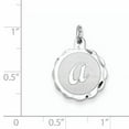 thumbnail image 2 of Pendentif Breloque Collier Monogramme Prénom Initiale Lettre A Délicat en Argent Sterling 925, 2 of 6