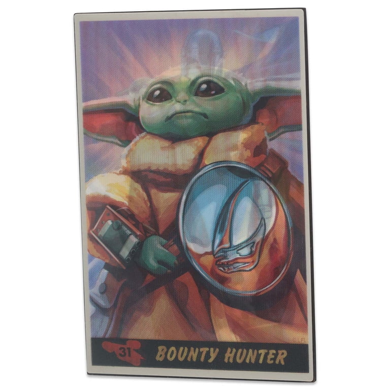 Star Wars Mandalorian and Grogu MDF Lenticular 11.25