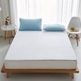 thumbnail image 1 of EGNMCR Throw Blanket Solid-Color Mattress Protector Polyester Non-slideHome Protection Pad Washable Mattress Cover Suitable For Student Dormitories Solid Color Polyester Fiber Bed Protector, 1 of 6