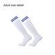 thumbnail image 4 of Naiovety Calcetines atléticos de tela agradables a la piel para jugadores de fútbol y hockey Calcetines de fútbol de tubo largo para evitar Uniforme atlético Rayas azules, 4 of 6