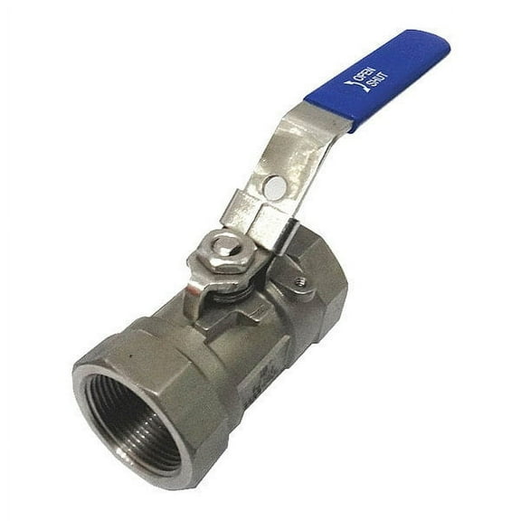 1-1/4" FNPT Stainless Steel Fire Safe Ball Valve Inline