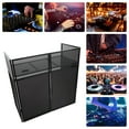thumbnail image 2 of Portable DJ Event Booth Facade Foldable Controller Stand DJ Display Stand Black, 2 of 18