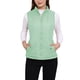 thumbnail image 1 of INSPIRE CHIC Chalecos de mujer con cuello alto, chaleco acolchado con cremallera, color verde polvo, 1 of 6