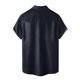thumbnail image 3 of Short Sleeve Button Shirt Men'S Casual Short Sleeve Shirt Loose Shirt With Pocket2XL, 3 of 4
