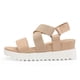 thumbnail image 2 of Sandalias de Plataforma con Cuña y Punta Abierta para Mujer Dream Pairs Nude Talla 9, 2 of 8