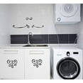 thumbnail image 3 of 5pc Curly Doodle Swirls Wall Art Stickers Vinyl Decals Home Décor Black, 3 of 6