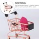 thumbnail image 4 of KAKOWELY Mini carrito de compras seguro, juguete clásico para niños, rompecabezas, supermercado, coche de juguete, 4 of 4