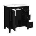 thumbnail image 3 of 30-Inch Ceramic Sink Vanity / High-Capacity Drawers for Organized Storage, 3 of 7