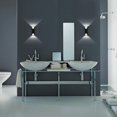 thumbnail image 3 of Aplique de pared LED moderno y creativo de 10 W, resistente al agua, IP65, de aluminio, para interiores y exteriores, 6000 K, color negro, 3 of 5