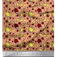 thumbnail image 1 of Soimoi Rayon Fabric Bottle & Wine Glass Bar Print Fabric by Yard 56 Inch Wide, 1 of 3