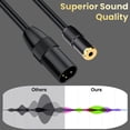 thumbnail image 3 of Cable Adaptador Masculino de 3.5 mm de hembrá a xlr, Señal estable 1/8 A XLR Cable Masculino Flexible Para Tableta, 3 of 7