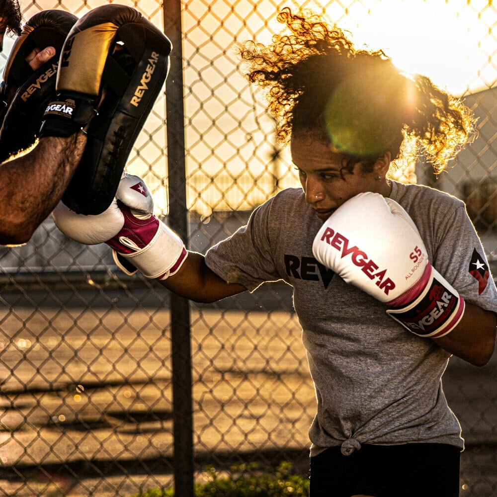 S5 All Rounder Boxing Glove - White/Pink