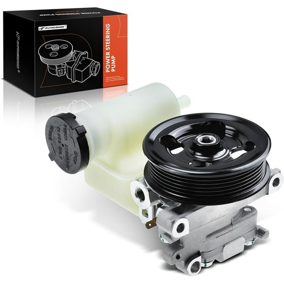 A-Premium Power Steering Pump with Reservoir & Pulley Compatible with Ford Fusion Mercury Milan 2006 2007 2008 2009 L4 2.3L Gas