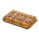 thumbnail image 2 of Plato de frutos secos, aperitivos, plato, caja de almacenamiento de alimentos, oro 6 rejillas, 2 of 9