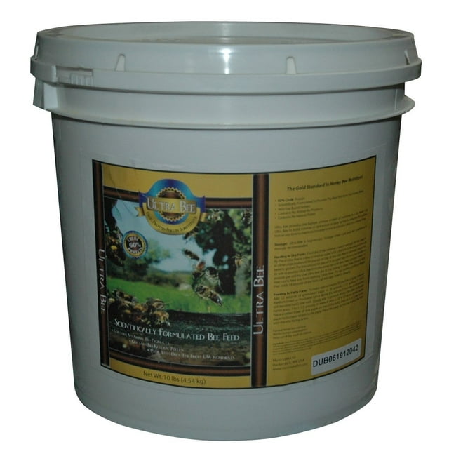 Mann Lake FD210 Ultra Bee Dry Feed Pail, 10-Pound