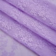thumbnail image 6 of Maxcozy Lace Series Window Thick Semi Sheer Premium Rod Pocket Window Curtain Panels for Bedroom & Living Room - 1 Pcs ( 57 W x 71" L, Purple), 6 of 7