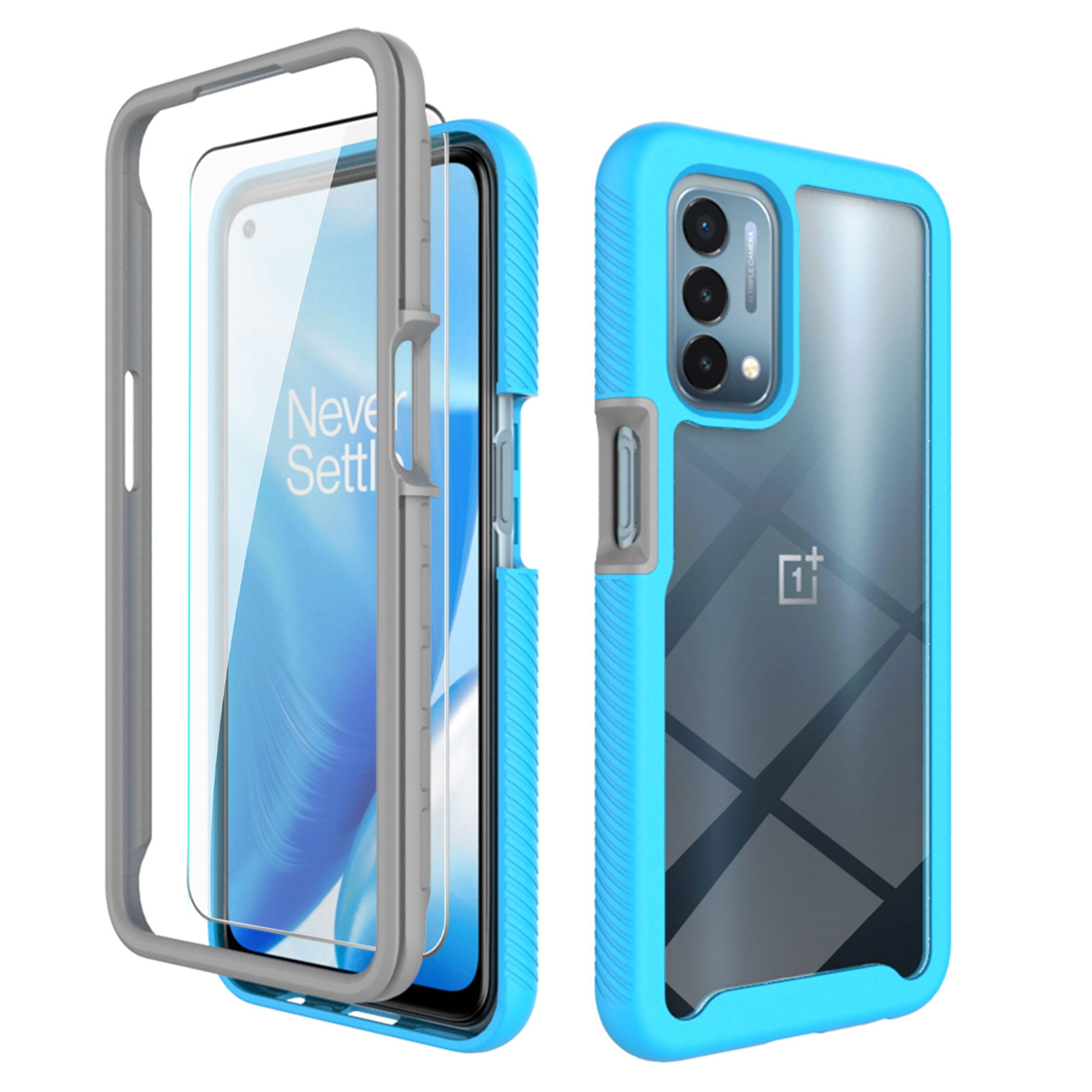 NZND OnePlus Nord N200 5G Case with Marble Design Fantasy Full-Body Protective Shockproof Rugged Bumper Cover Impact Resist Durable Phone Case Built-in Screen Protector 