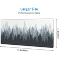 thumbnail image 3 of XL Large Mouse Pad, Gaming Mousepad Design with Misty Forest, Extended Keyboard Mats for Desk, Stitched Big Long Computer Loptop Pads Gifts for Women and Men Office, (Colorful, 31.5 * 11.8 in), 3 of 6