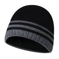 thumbnail image 1 of Gorro de invierno Gorro de trineo liso con puños de punto cálido, 1 of 5