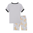 thumbnail image 3 of QEFJNO 2-9Y Kids & Toddler Girls Short Pajamas, Moon Pattern 2 Piece Pjs Set Cotton Summer Jammies, 3 of 11