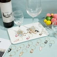 thumbnail image 4 of 24 Pcs Cat Wine Glass Charm Markers Tags Funny Wine Glass Identifier Tags With Gold Rings Wine Glass Jewelry Charms for Glasses Tumbler Cup Wine Tasting Party Gift DIY, 4 of 6
