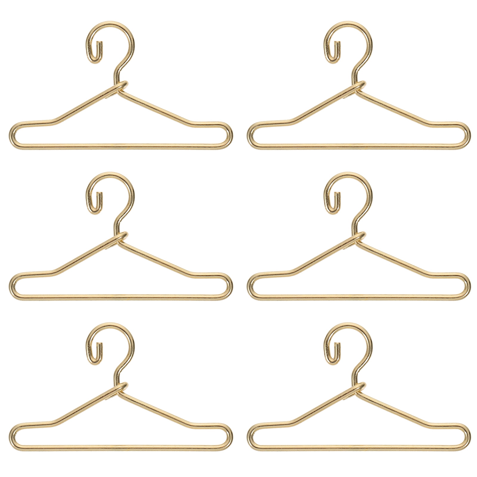 Doll Clothes Hangers Hanger Dress Clothing Rack Metal Coat Holder Closet Mini Holding Inch Dolls