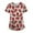 BeigeA_01#828A, variant on Garbnen Womens Holiday Scrub Tops Funny Xmas Printed V Neck Short Sleeve Fall Scrubs Tops Nursing Tops with Pocket S-5XL